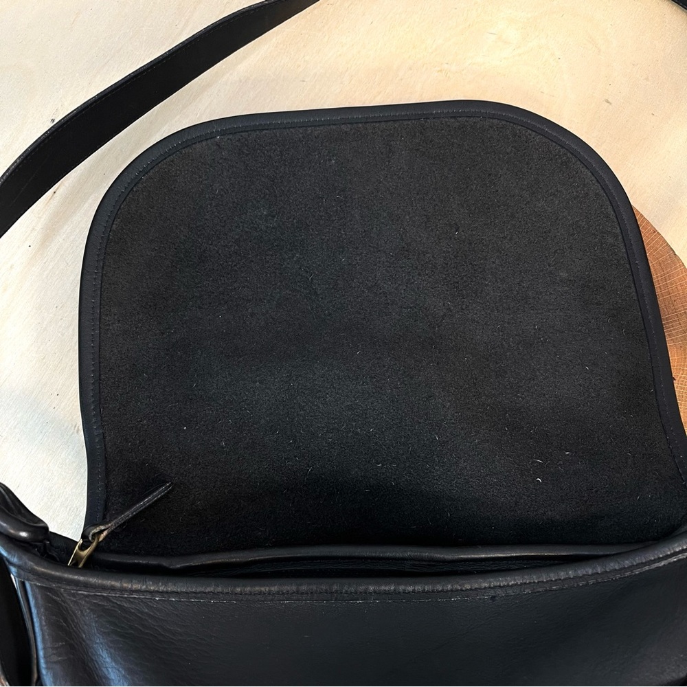 VTG Coach Black Whitney Handbag Crossbody Purse Shoulder Bag 4115 Hobo - Picture 6 of 15